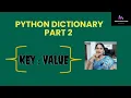 33 Python Dictionary - part2