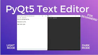 PyQt5 QtDesigner Text Editor Project tutorial - PyQt5 Project for Beginners