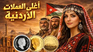 أغلى العملات الأردنية المعدنية الذهبية والفضية دندنها