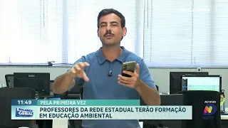 Professores da rede estadual terão formação ambiental