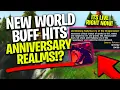 NEW WORLD BUFF IS LIVE On Anniversary Realms (tbc prepatch is close..)