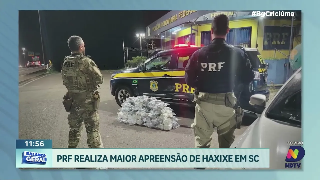Polícia Rodoviária Federal realiza maior apreensão de haxixe em SC
