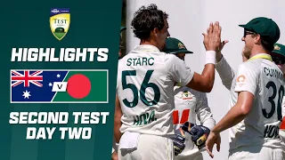 Australia v Bangladesh | Second Test | Day Two Highlights