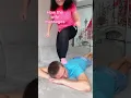 How the husband massages and how the wife massages