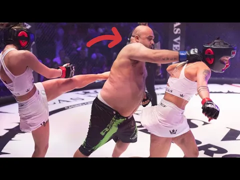 Download MP3 Man DESTROYS 2 Women At Once In Mixed MMA Fight