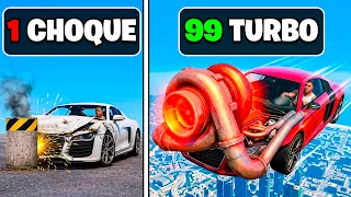 Cada vez que CHOCO mi AUTO el TURBO SE HACE MÁS GRANDE en GTA 5