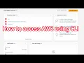 2025 How to access AWS programmatically using CLI
