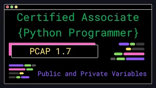 PCAP 1 7 - Public and Private Variables