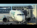 Frontier Airlines A320-NEO boarding pushback and departure from Tampa TPA 4K