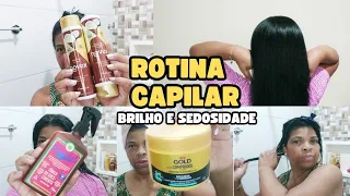 ROTINA CAPILAR DE MANUTENÇÃO/ MUITO BRILHO E SEDOSIDADE/CABELO CRESPO HENEZADO!