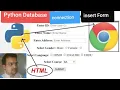 Python Database mysql connection Using XAMPP with HTML-Form