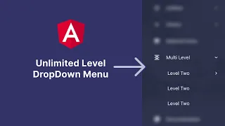 How to create angular multi - level dropdown menu