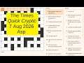The Times Quick Cryptic 3374