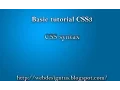 Basic Tutorial CSS 3 CSS Syntax