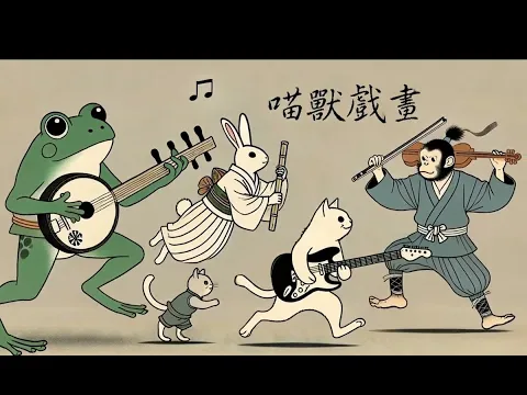 Relaxing Shamisen X Electric Guitar X Flute X Violin【喵獸戲畫】Background Music for Studying