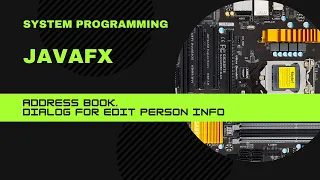 Java FX Address book Controllers Dialogs