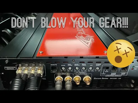 Download MP3 How to setup your amp for beginners. Adjust LPF, HPF, Sub sonic, gain, amplifier tune/ dial in.