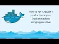 Deploying Angular 4 app on Docker machine using Nginx Server