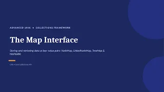 Java Map Interface Advanced Java Collections Framework Map Interface Tutorial