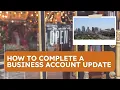 How to Complete a Business Account Update Form
