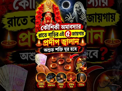 কৌশিকী অমাবস্যার রাতে বাড়ির এই ৫ জায়গায় প্রদীপ জ্বালান অশুভ শক্তি দূর হবে? #Kaushikiamavasya