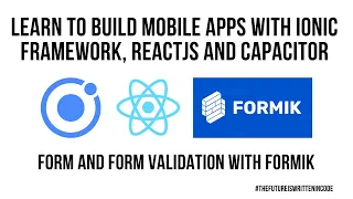 Ionic React JS Form Management Validation With Formik