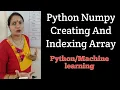 Numpy Class-1 Creating Indexing Arrays One Two And Three Dimensional