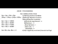 Linear Programming - Formulation