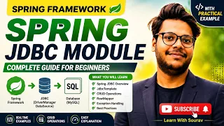 Spring JDBC Tutorial for Beginners Spring JDBC Module Explained