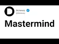 Mastermind Meaning In English