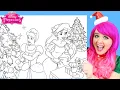 Coloring Cinderella Ariel Christmas Disney Princess Pencils