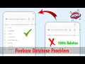 Firebase database not showing problem in Sketchware Pro firebase database problem
