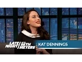 Kat Dennings Wants the 2 Broke Girls to Get Rich - Late Night with Seth Meyers