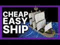 How to Make a MINIATURE SHIP for DnD and Tabletop games