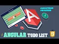 Todo List application in Angular Javascript Html css Javascript Typescript