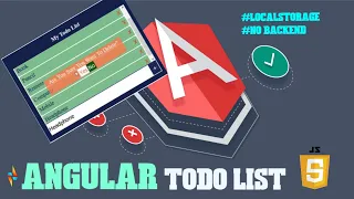Todo List application in Angular Javascript Html css Javascript Typescript