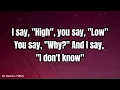 HELLO, GOODBYE (LYRICS) - The Beatles