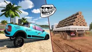 Testando JOGOS de Caminhões BRASILEIROS da Play Store por 30 MINUTOS 🇧🇷😂
