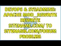 DevOps SysAdmins apache mod - rewrite rewrite sitename com to sitename problem