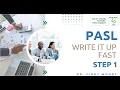 PASL Write It Up Fast Step 1