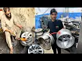 Download Lagu Amazing Technique of Repairing Broken Allory Rim | Restoration Old Alloy Rim of Car