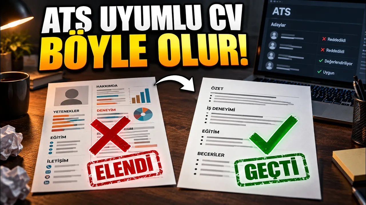 ATS UYUMLU CV HAZIRLAMAK İÇİN SADECE BİLMEN GEREKENLER: video thumbnail