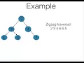 Zigzag tree traversal