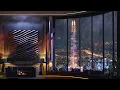 Download Lagu Spend A Night In Beautiful Seoul, Korea | Heavy Rain Sound For Sleep \u0026 Study | Rain On Window | 4K