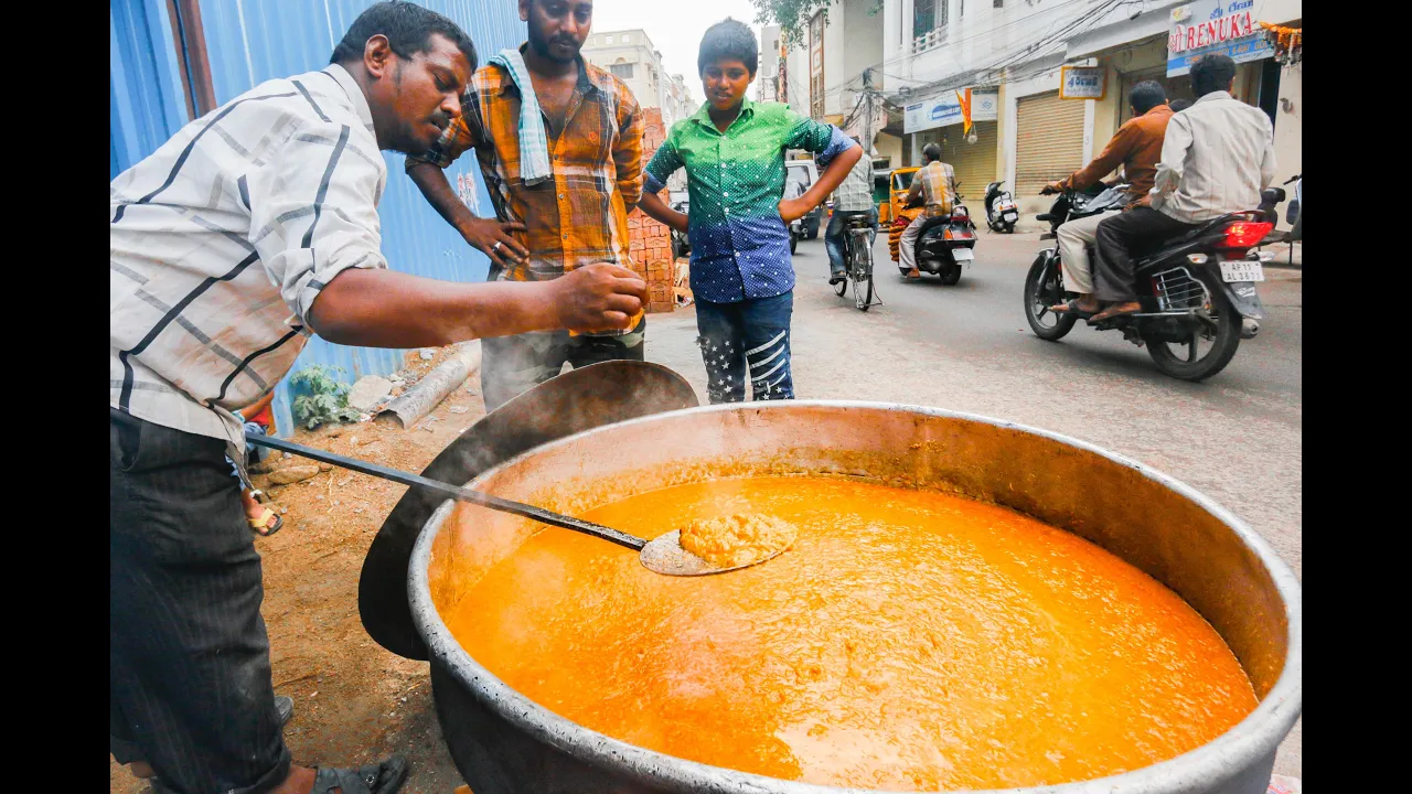 Indian Street Food Tour in Hyderabad, India | Street Food in India BEST Biryani