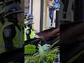 heavy police presence downtown trans protest live montreal