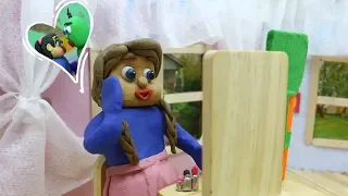 green baby episode 129 blue baby make up time stop motion cartoon for kids