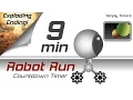 9 min racing robot countdown timer with exploding ending