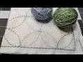 Lagu Hanafukin/sashiko/broderie/stitches/serviette/刺子绣小巾/sept trésors/七宝/ tutorial #0064