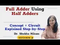 Full Adder Using Half Adders Concept Circuit Explained Step-by-Step